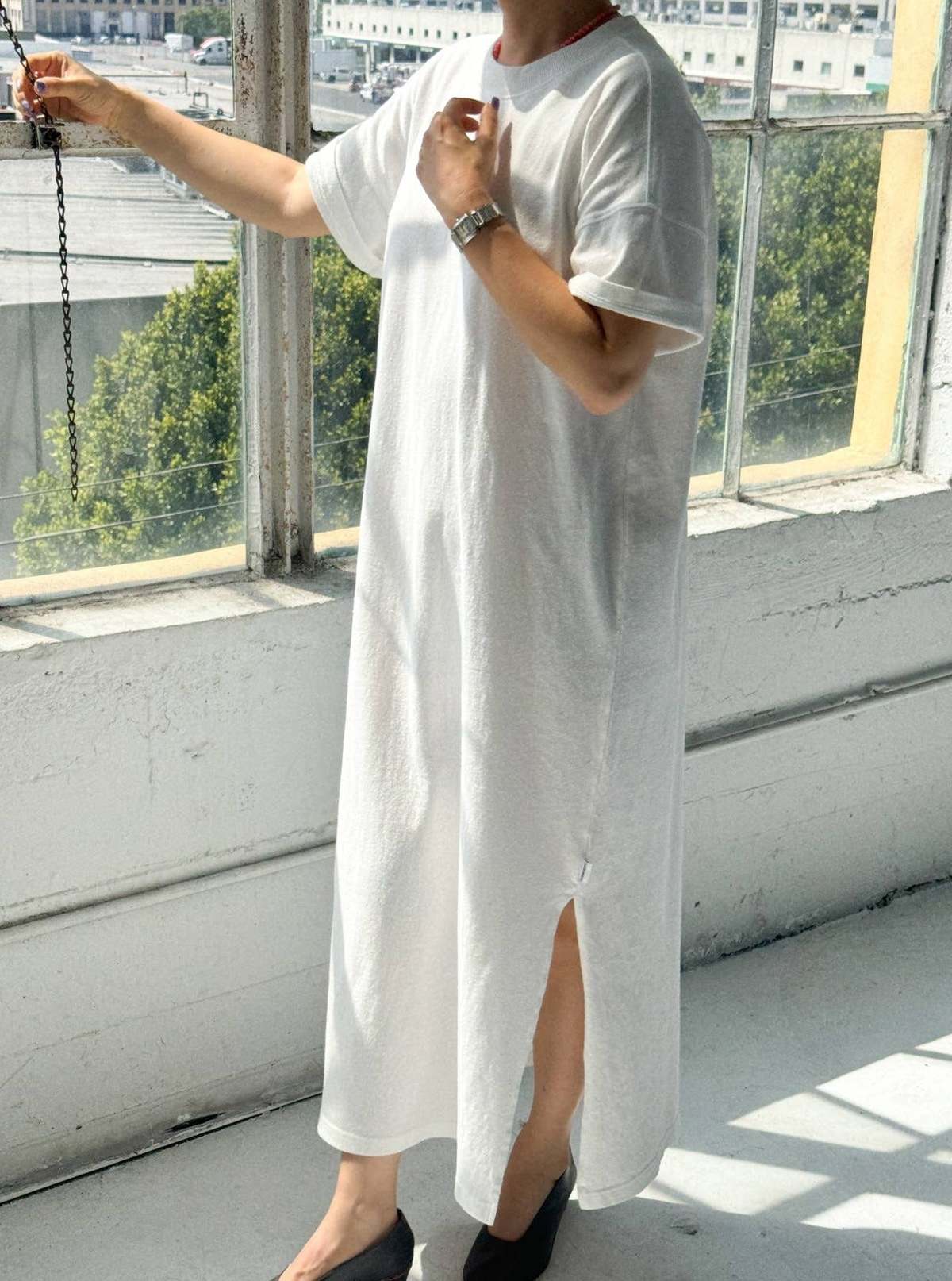 Le Bon Shoppe Cotton Her T-Shirt Dress - White | Garmentory
