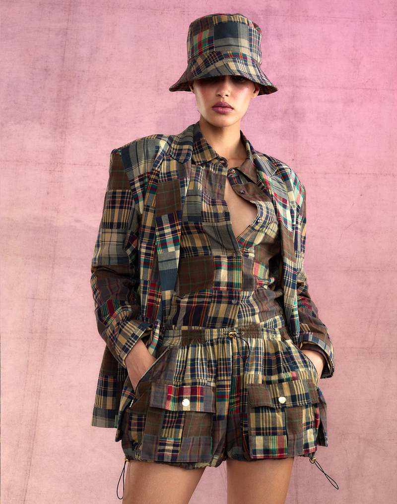 Cynthia Rowley Madrid Madras Shirt - PLAID