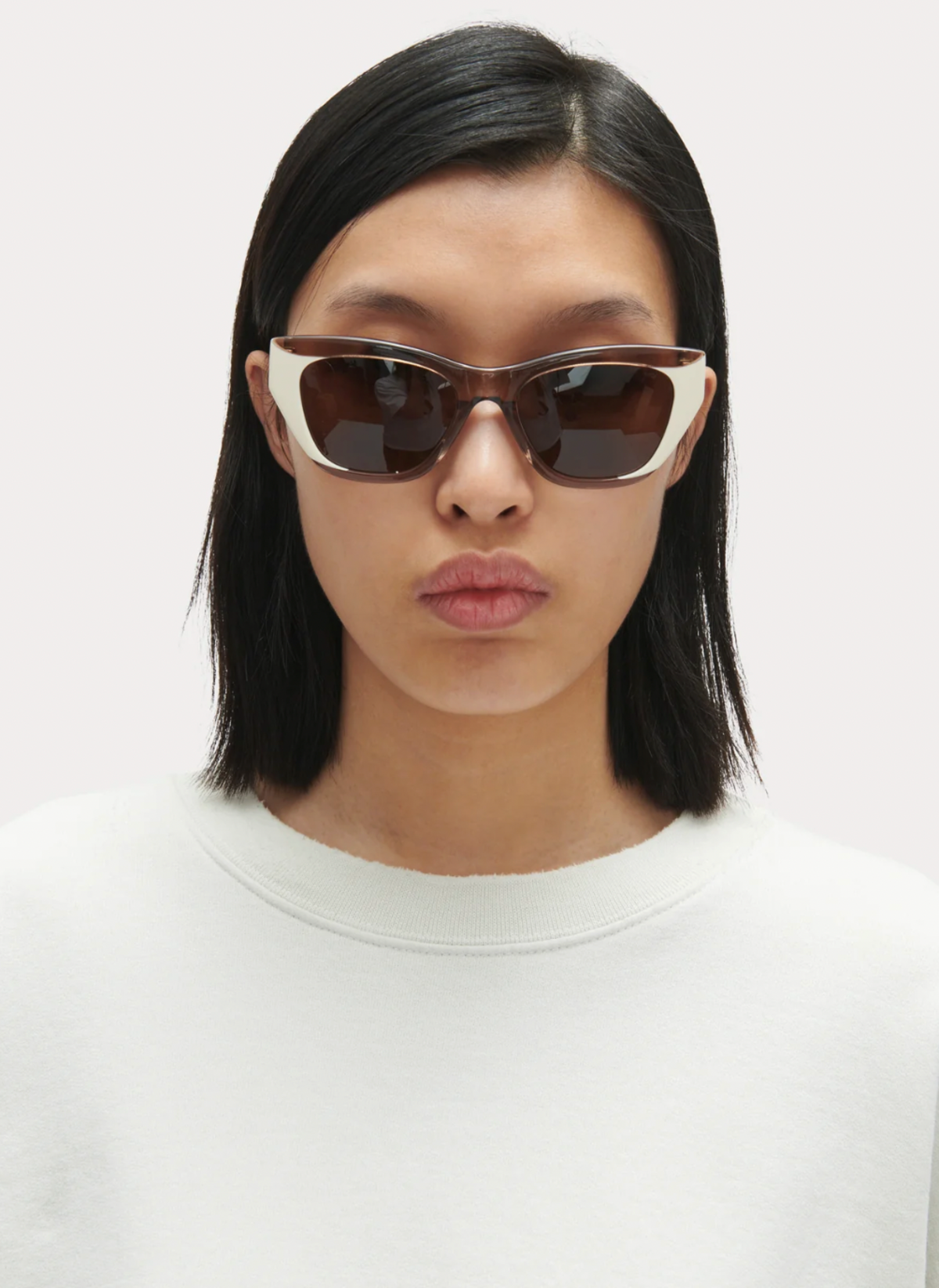 Rachel Comey Ayres Sunglasses - Brown/Bone | Garmentory display picture 1