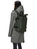 Rains Large Rolltop Backpack - Green - Thumbnail 3