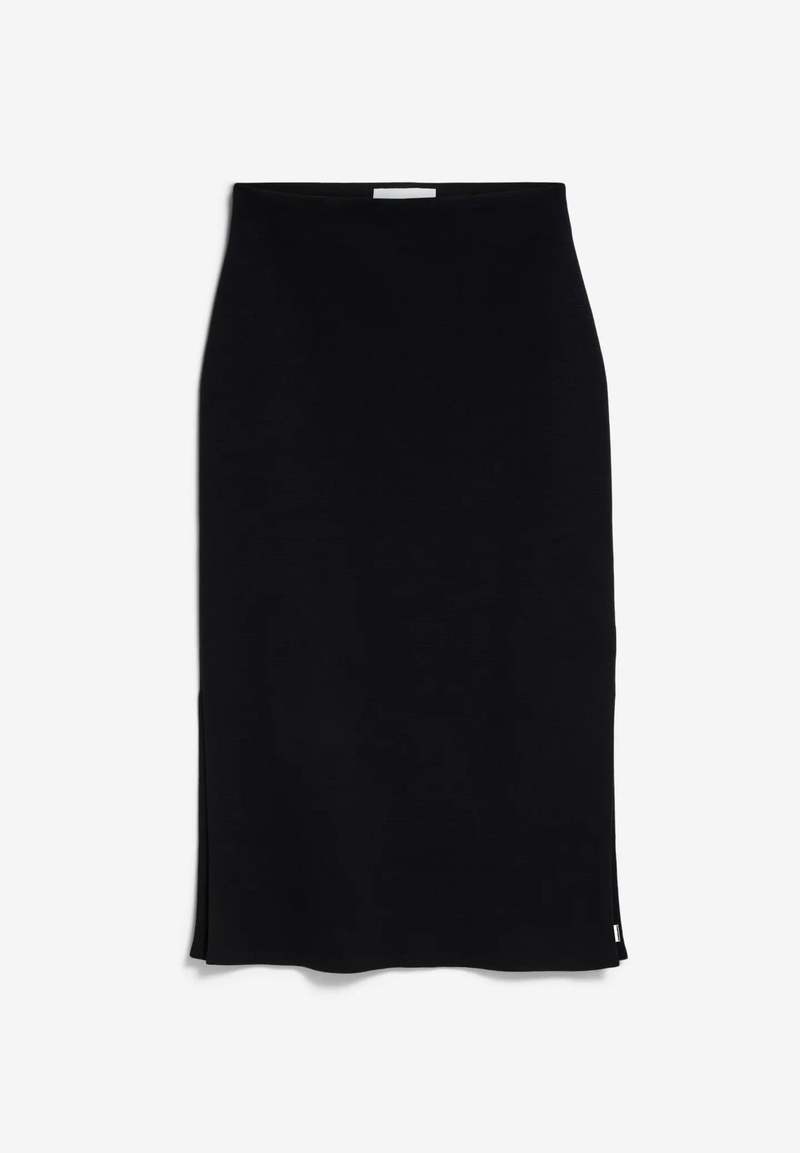 Armedangels Maalin Slim Fit Organic Cotton Knit Skirt - Black