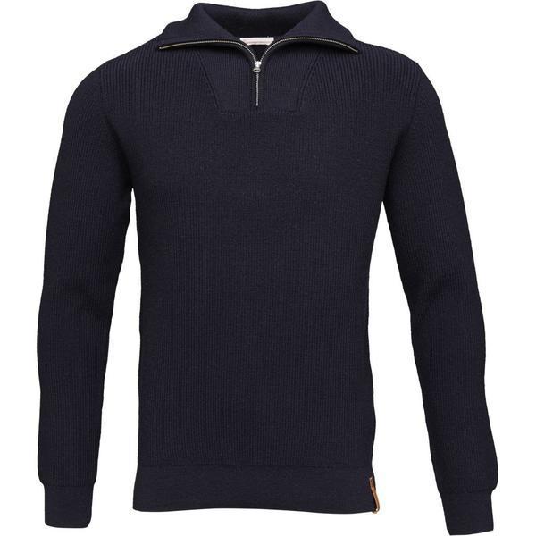 knowledge cotton apparel Zip Neck Rib Knit total eclipse knowledge cotton apparel Zip Neck Rib Knit total eclipse