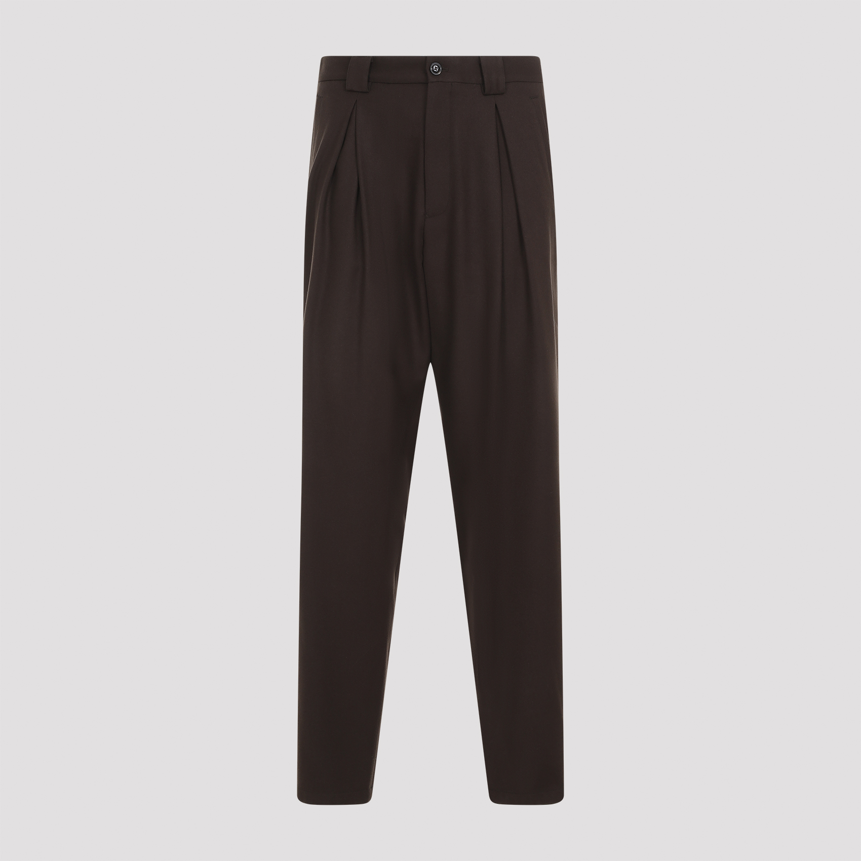 Giorgio Armani Virgin Wool Trousers - Chocolate Torte | Garmentory