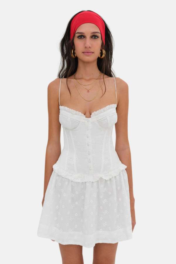 for love and lemons cotton eyelet dress For Love & Lemons