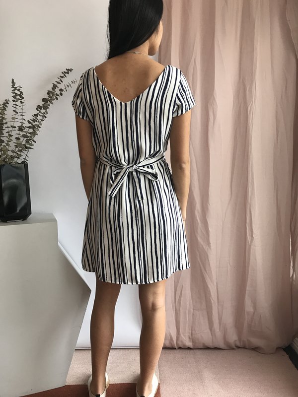 Cherry Bobin Robe Horizon - Ligné Bleu Cherry Bobin Robe Horizon - Ligné Bleu