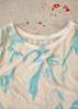 Berenik FEMALE Creme Mesh Painted HANDPAINTED T SHIRT - PAINTED - Thumbnail 2