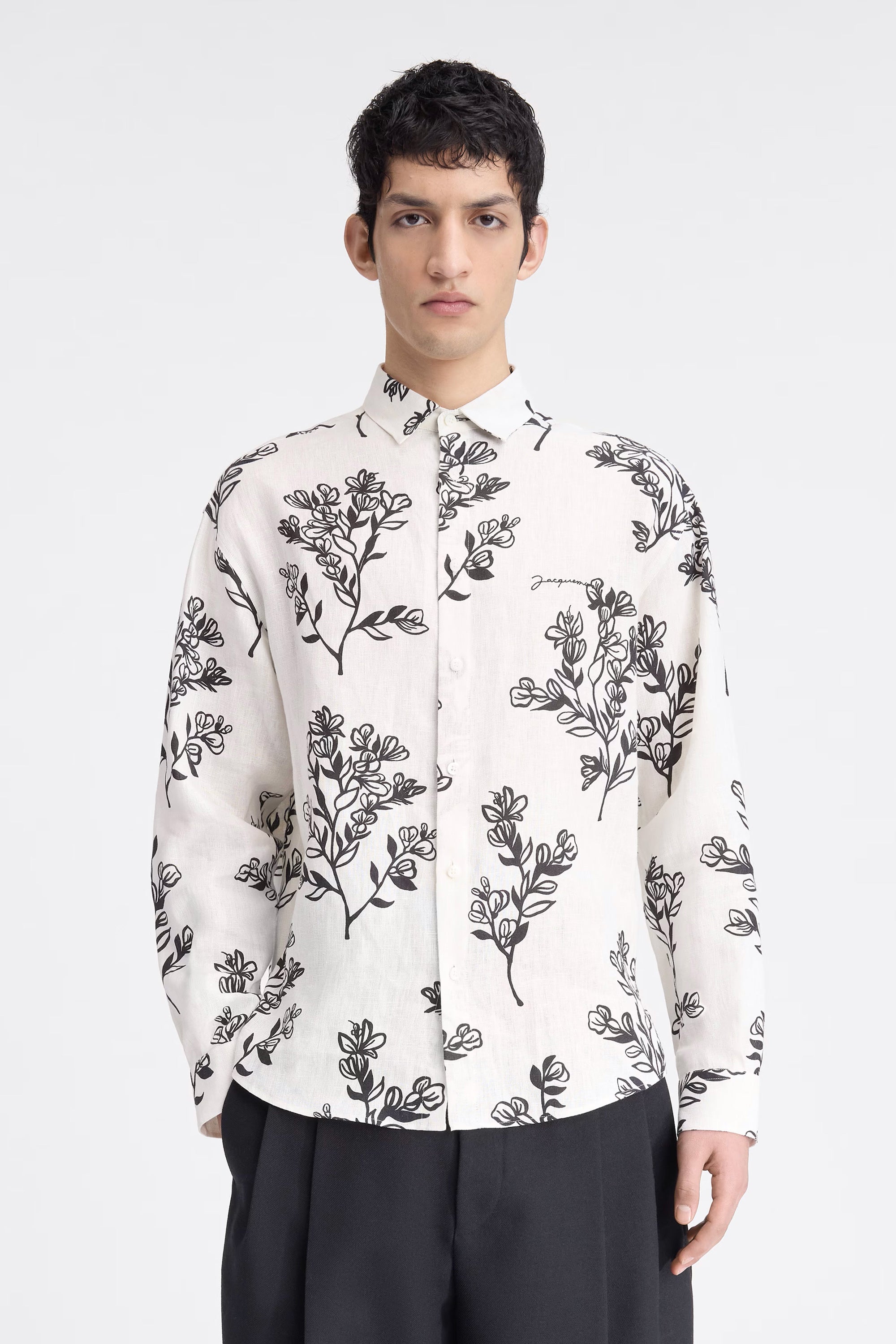 値下げ JACQUEMUS Le Chemise Simon 花柄シャツ Jacquemus-La-Chemise-Simon-