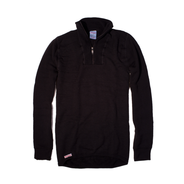 Woolpower 200g Half Zip, Black Woolpower 200g Half Zip, Black