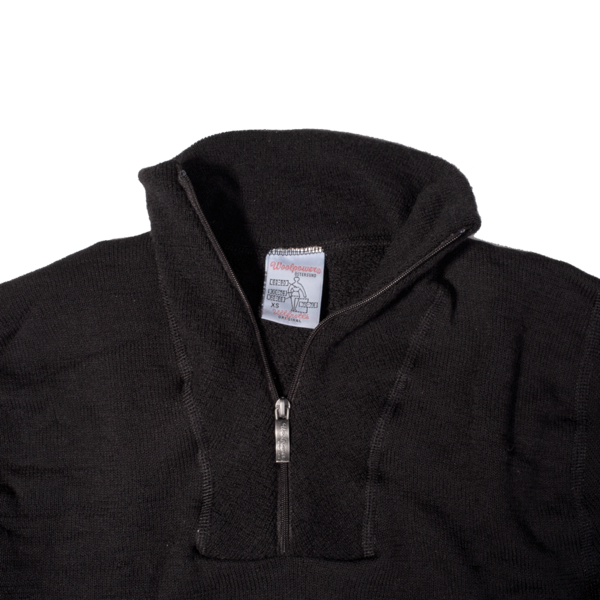 Woolpower 200g Half Zip, Black Woolpower 200g Half Zip, Black