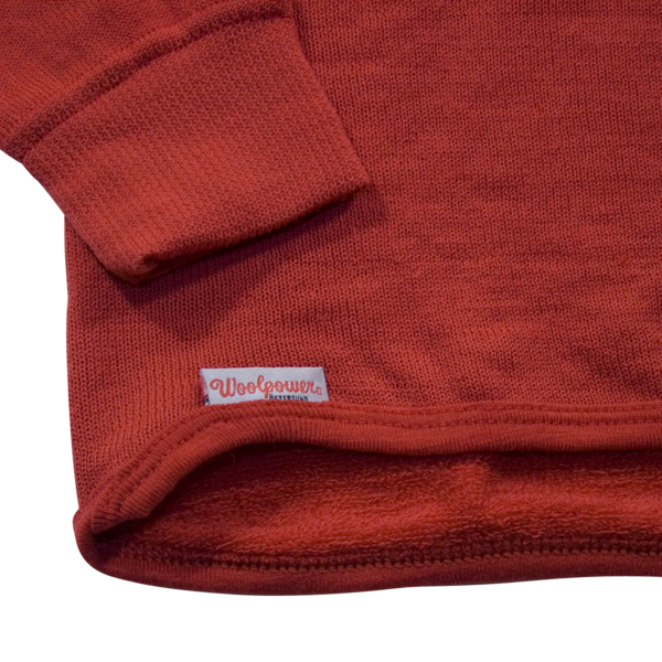 Woolpower 200g Half Zip- Red, Red Woolpower 200g Half Zip- Red, Red