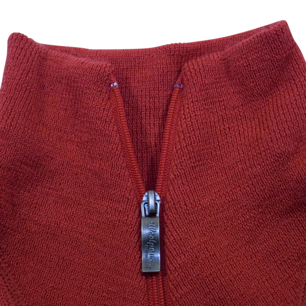 Woolpower 200g Half Zip- Red, Red Woolpower 200g Half Zip- Red, Red