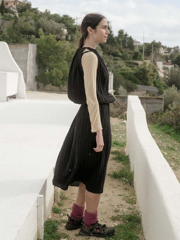 Baserange Diph Dress - Black | Garmentory