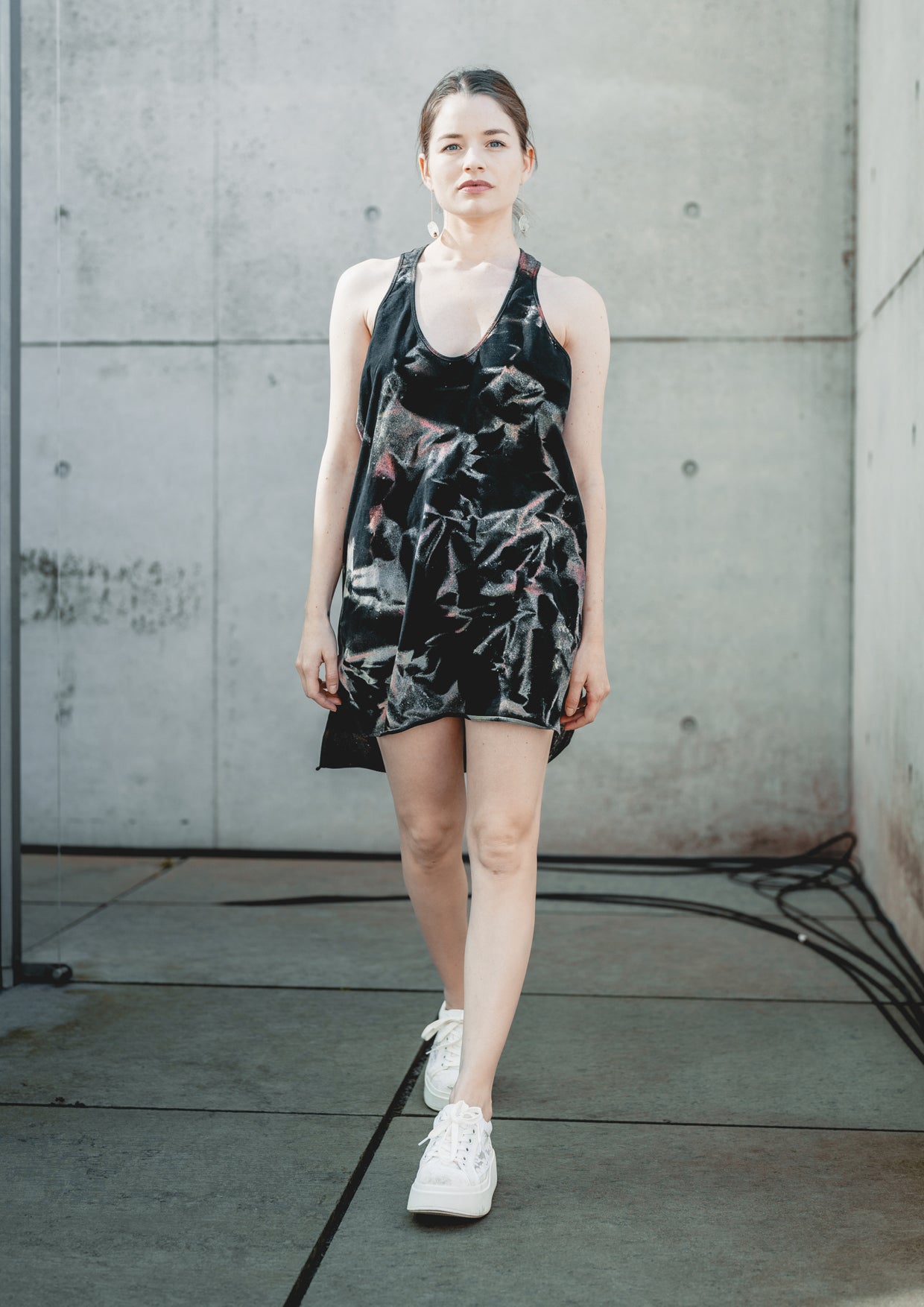 striped dress Black & White Maxi Shirt Color:MIDNIGHT SURF YGroup_S21566 *2026* 20 plus size