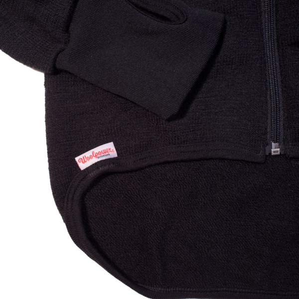Woolpower 400g Full Zip Jacket, Black Woolpower 400g Full Zip Jacket, Black