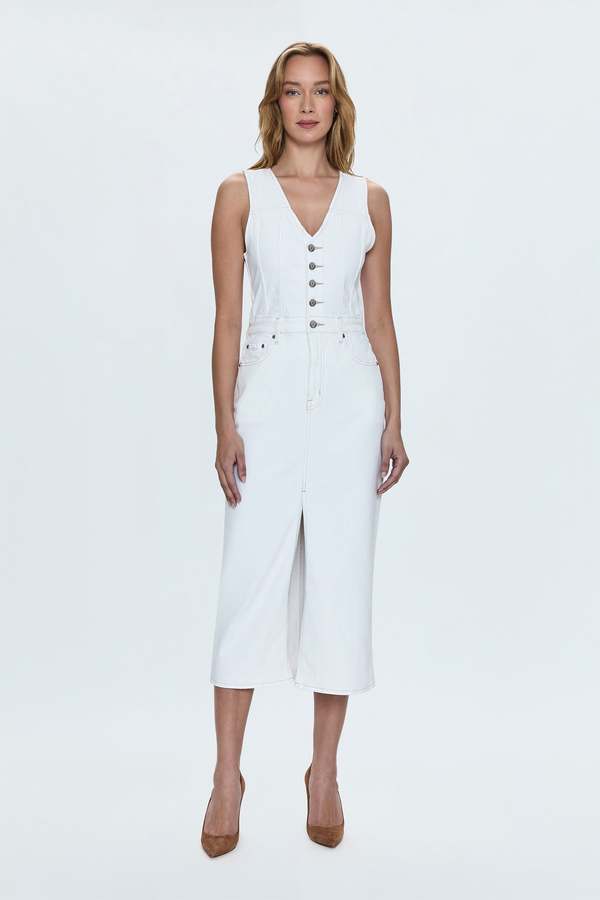 alex grey white dress Alex Evenings 8134310 main image 1
