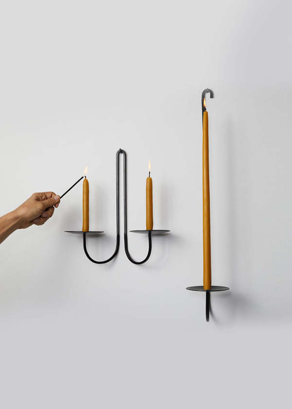 Fredericks Mae Two Arm Iron Candle Holder on Garmentory