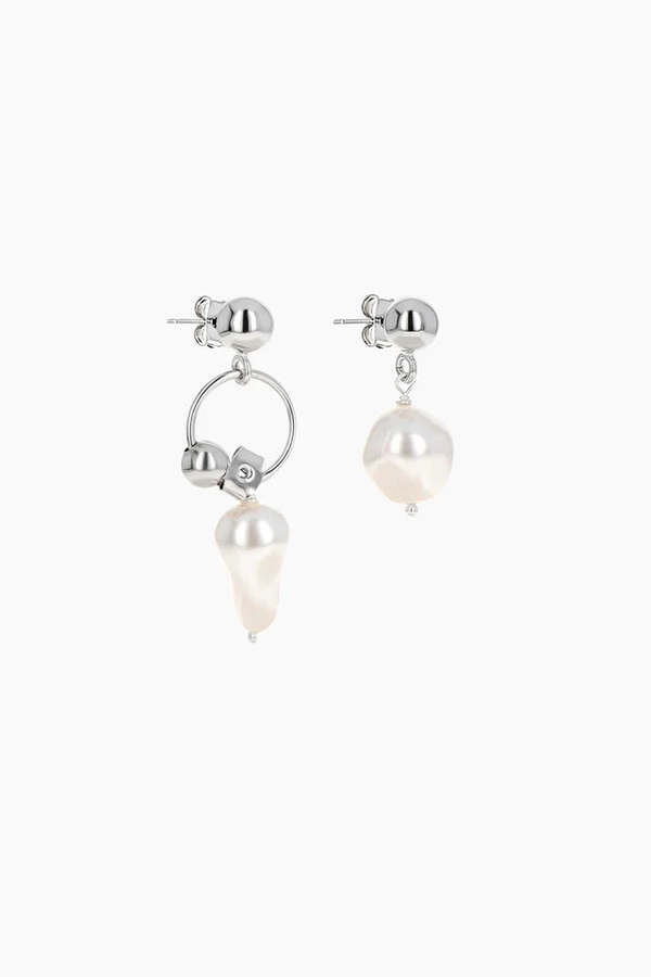 Justine Clenquet Richie Earrings - Silver | Garmentory