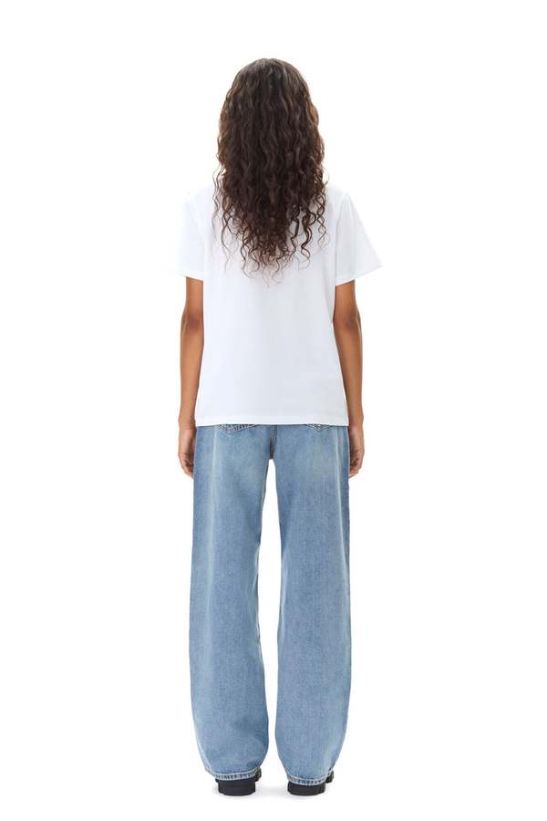 Ganni Basic Jersey Cat Relaxed T-Shirt | Garmentory
