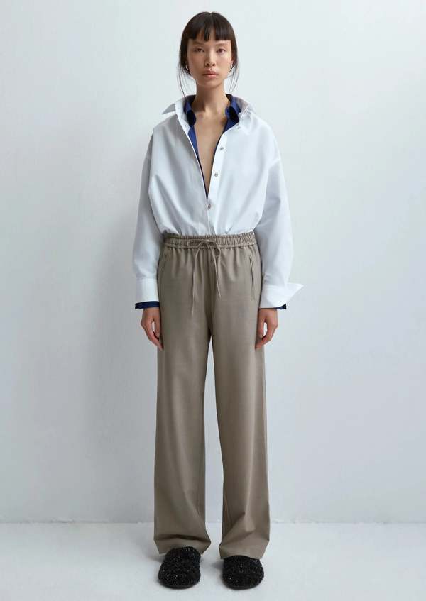 Cordera | Tailoring Relaxed Pants | Taupe | Garmentory
