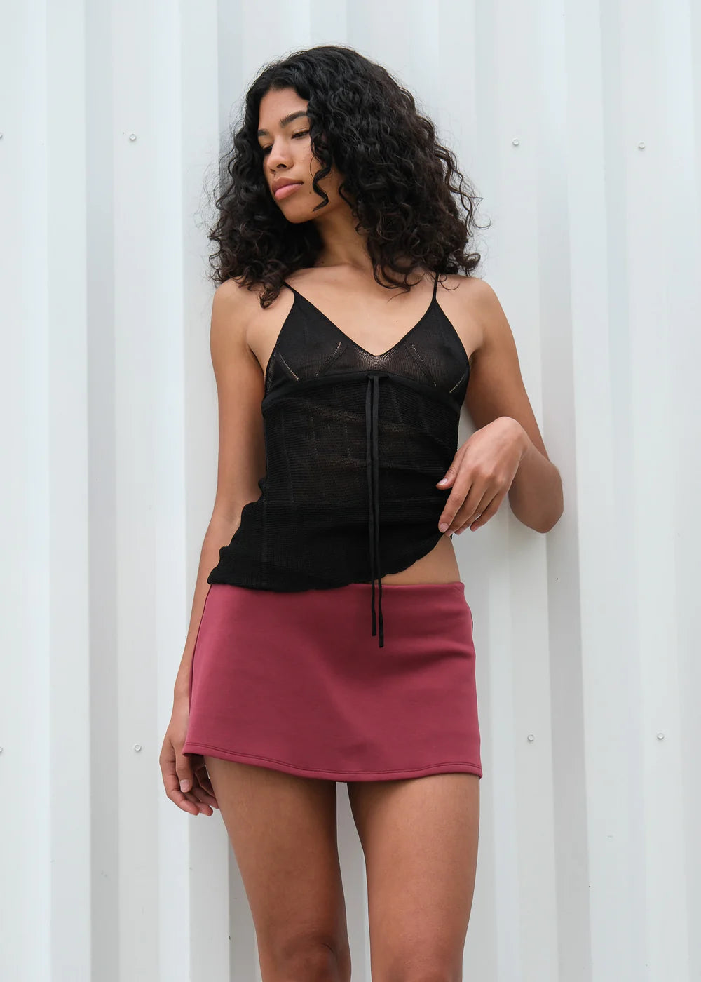 スカート Aria skirt Geel-Aria-Mini-Skort---Onyx-