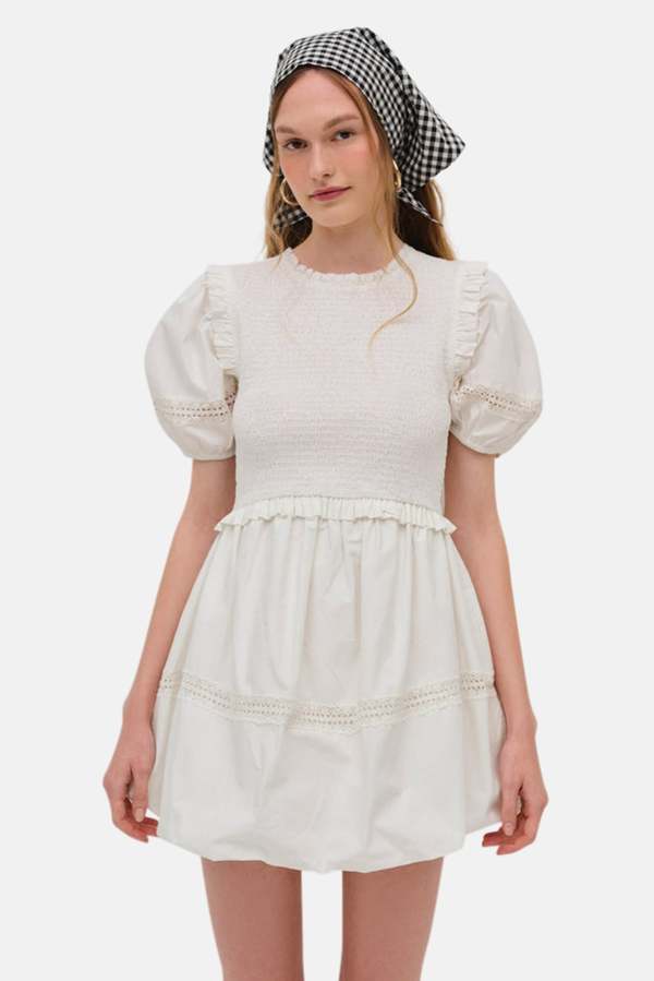 for love and lemons white mini dress & Kate Lace In Lusso Di Luna Boutique Partially lined Clementine Mini For Love And