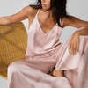 Lunya Washable Silk Elastic Strap Jumpsuit - Delicate Pink - Thumbnail 1