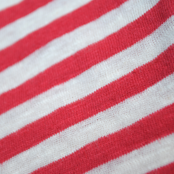 Cotton/Linen Mariniere, Nature / Red Cotton/Linen Mariniere, Nature / Red