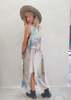 Berenik HANDPAINTED LONG SLEEVELESS DRESS - creme painted - Thumbnail 2