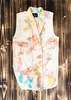 Berenik HANDPAINTED LONG SLEEVELESS VEST/DRESS - creme painted - Thumbnail 1