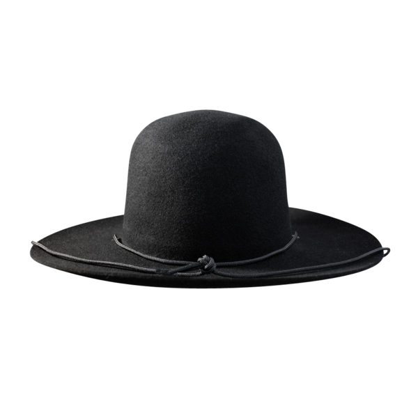 Felt Hat with Cord, Black Felt Hat with Cord, Black