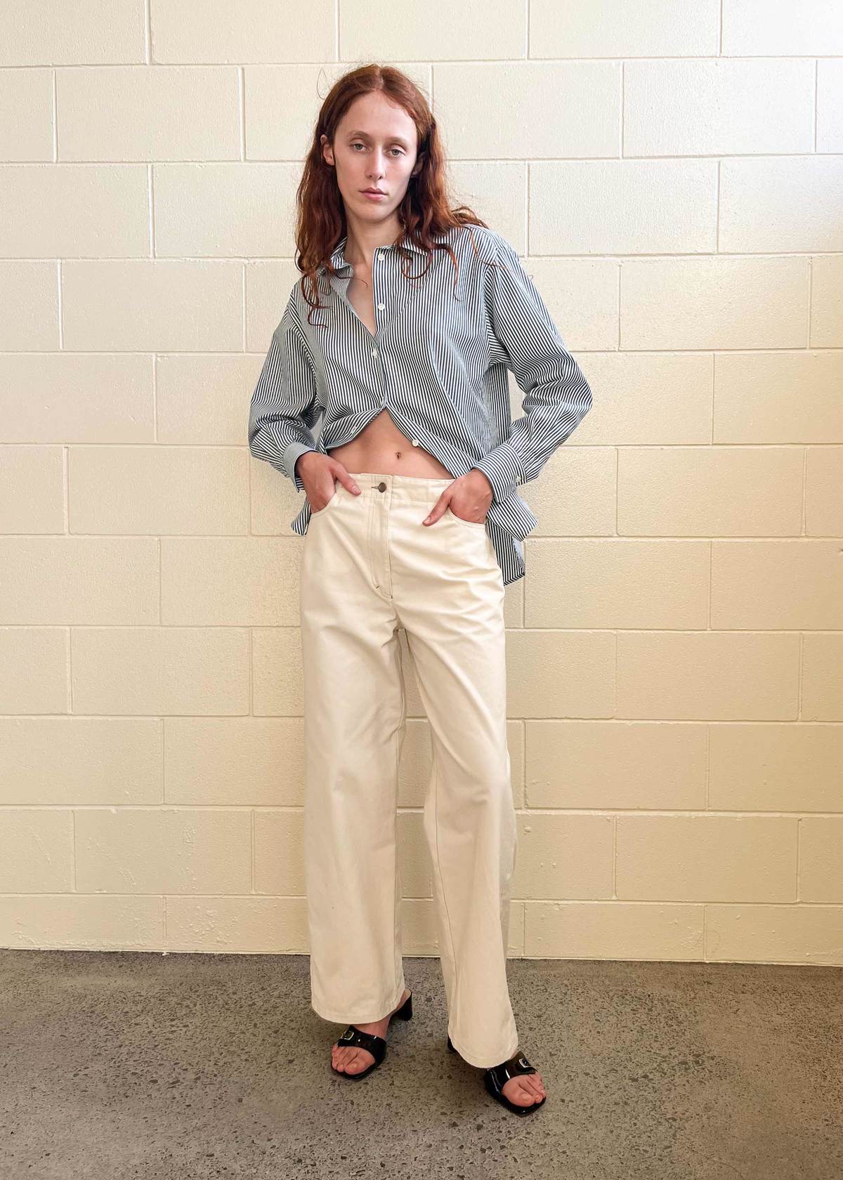 Maryse Shirt Green Stripe (Archive) | Garmentory Maryse Shirt Green Stripe (Archive) | Garmentory