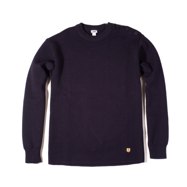 Armor Lux Fouesnant Wool Sweater, Navy Armor Lux Fouesnant Wool Sweater, Navy