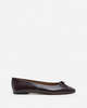 Flattered Bodil Leather Flat - Burgundy - Thumbnail 1
