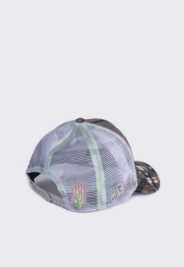 b.eautiful Biyu Trucker Hat - Peak Camo | Garmentory