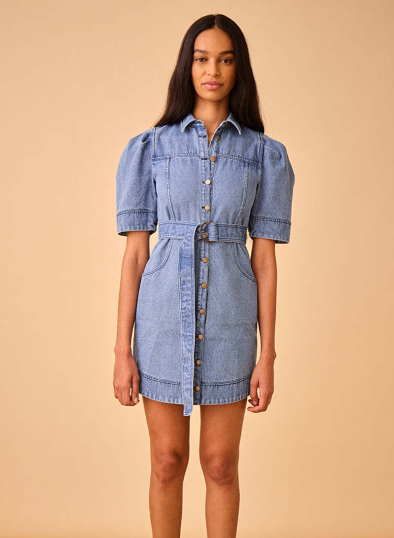 hunter bell denim dress Addison Denim Dress