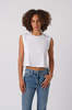 amo denim Sleeveless Babe Tee - White - Thumbnail 1
