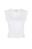 amo denim Sleeveless Babe Tee - White - Thumbnail 2