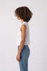 amo denim Sleeveless Babe Tee - White - Thumbnail 3