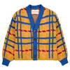 Kids Bobo Choses Madras Check Jacquard Crop Cardigan - Multicolour - Thumbnail 1
