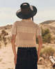 The Great. Crochet Polo Top - Natural - Thumbnail 2