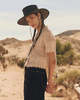 The Great. Crochet Polo Top - Natural - Thumbnail 3