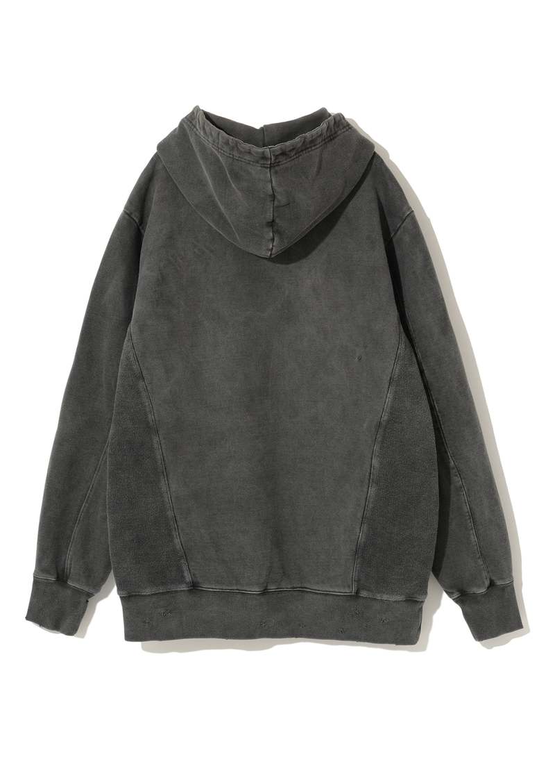 Undercover Damage Processed Hoodie - Charcoal