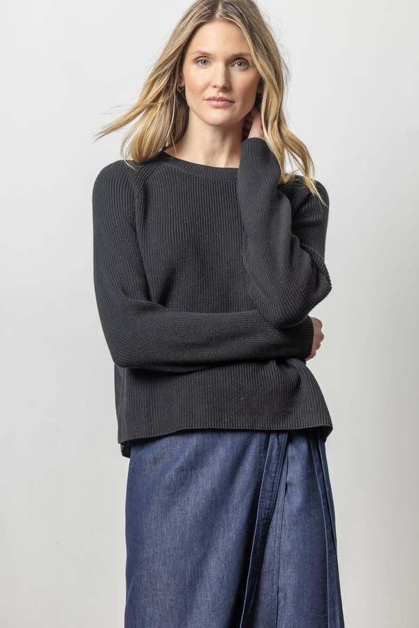 Senna Raglan Mixed Media Knit