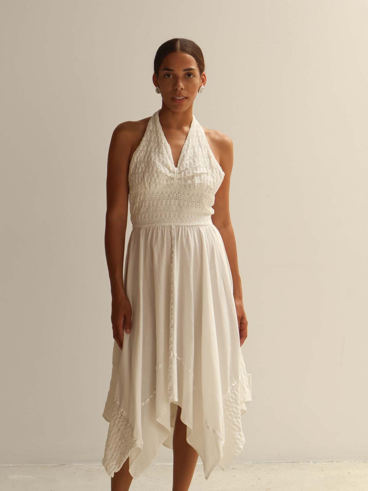 Vintage Crochet Halter Dress | Garmentory