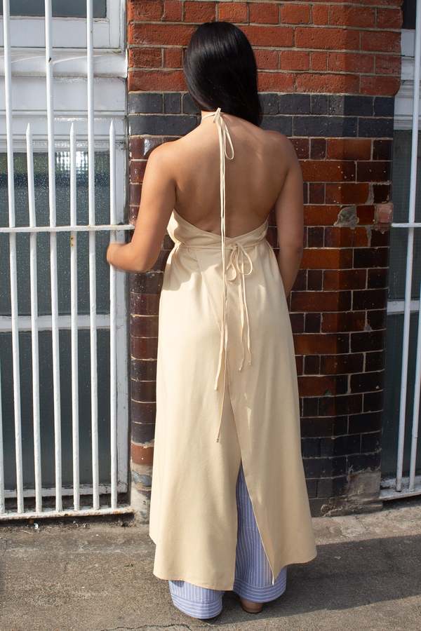 Baserange Cessa Ligo Dress - Tooth White | Garmentory