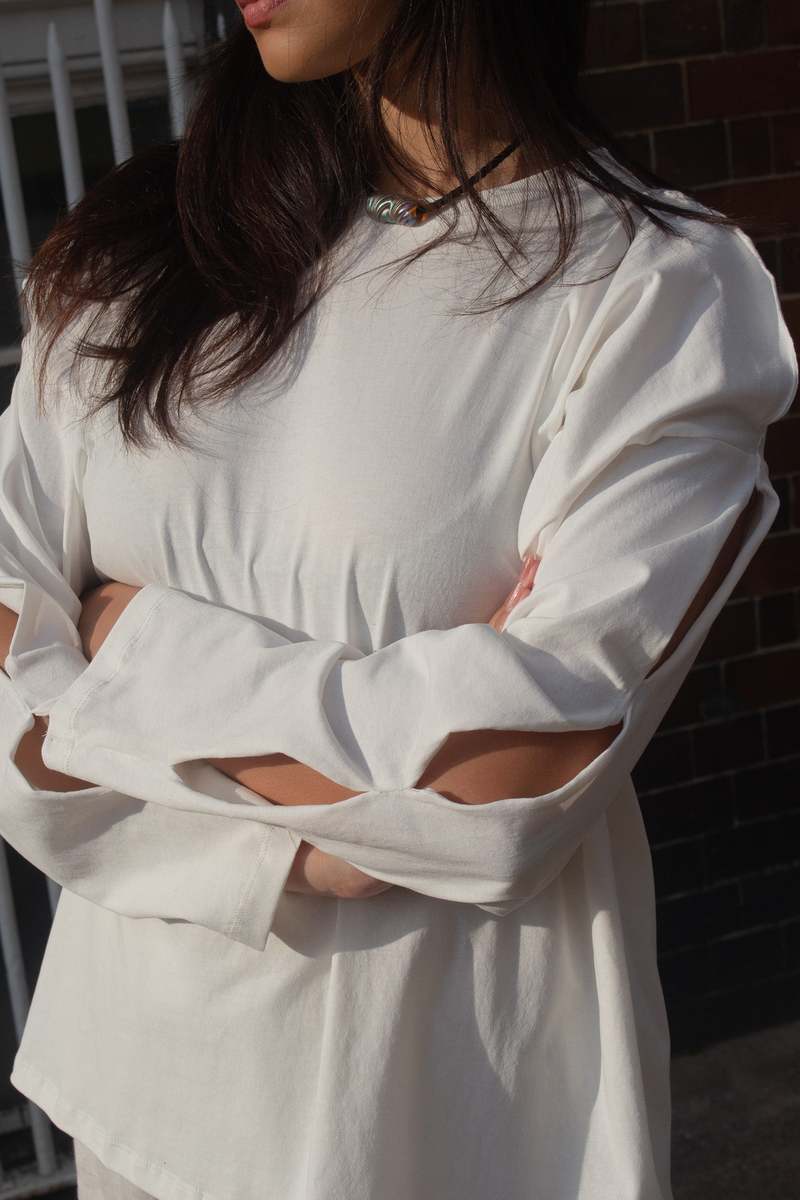 トップス BASERANGE PIN LONG SLEEVE TEE Pin Long Sleeve Tee in Assortment | Regenerative cotton