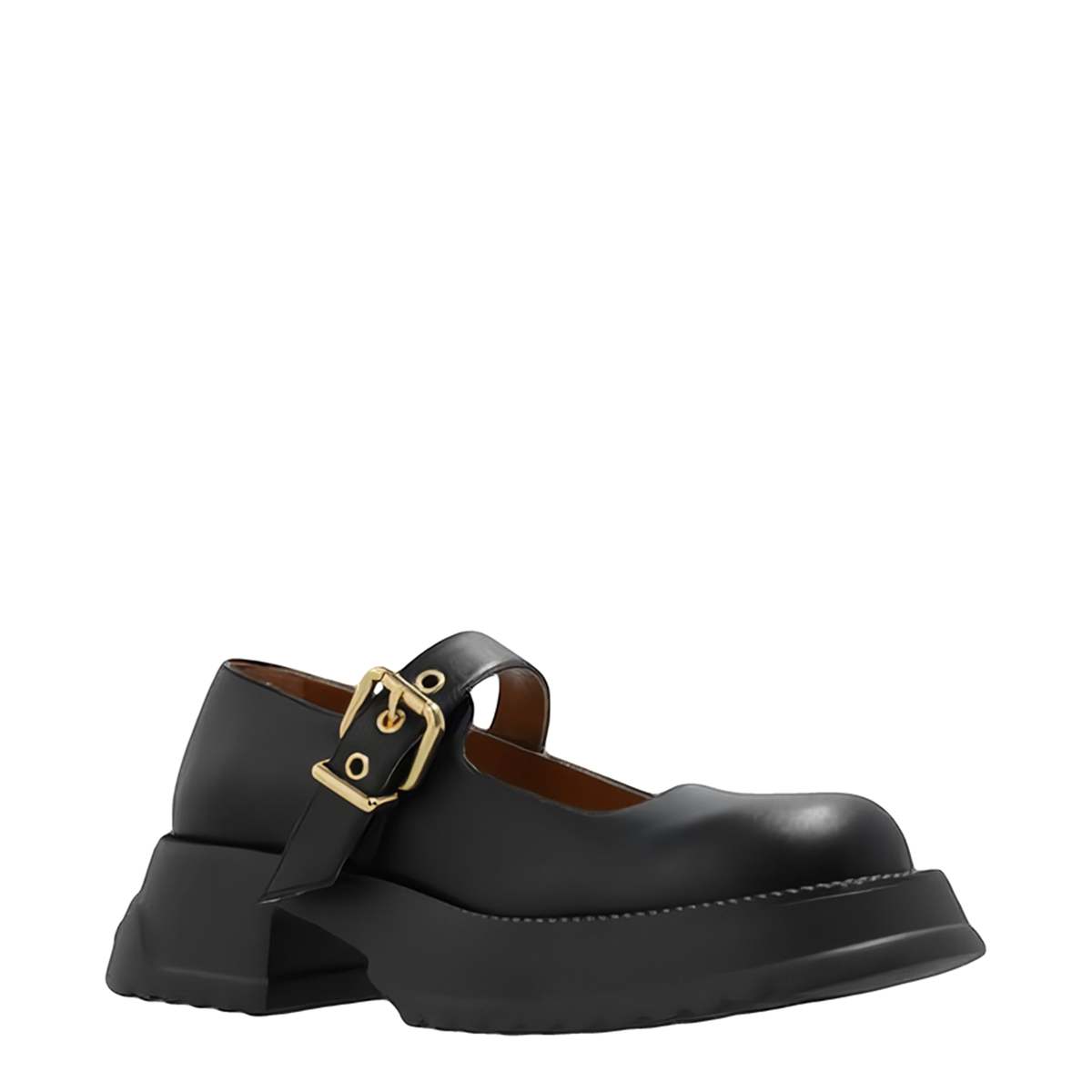 【関税＆送料込み】Marni Platform Mary Jane Marni Leather Mary Jane With Platform sole - Black | Garmentory