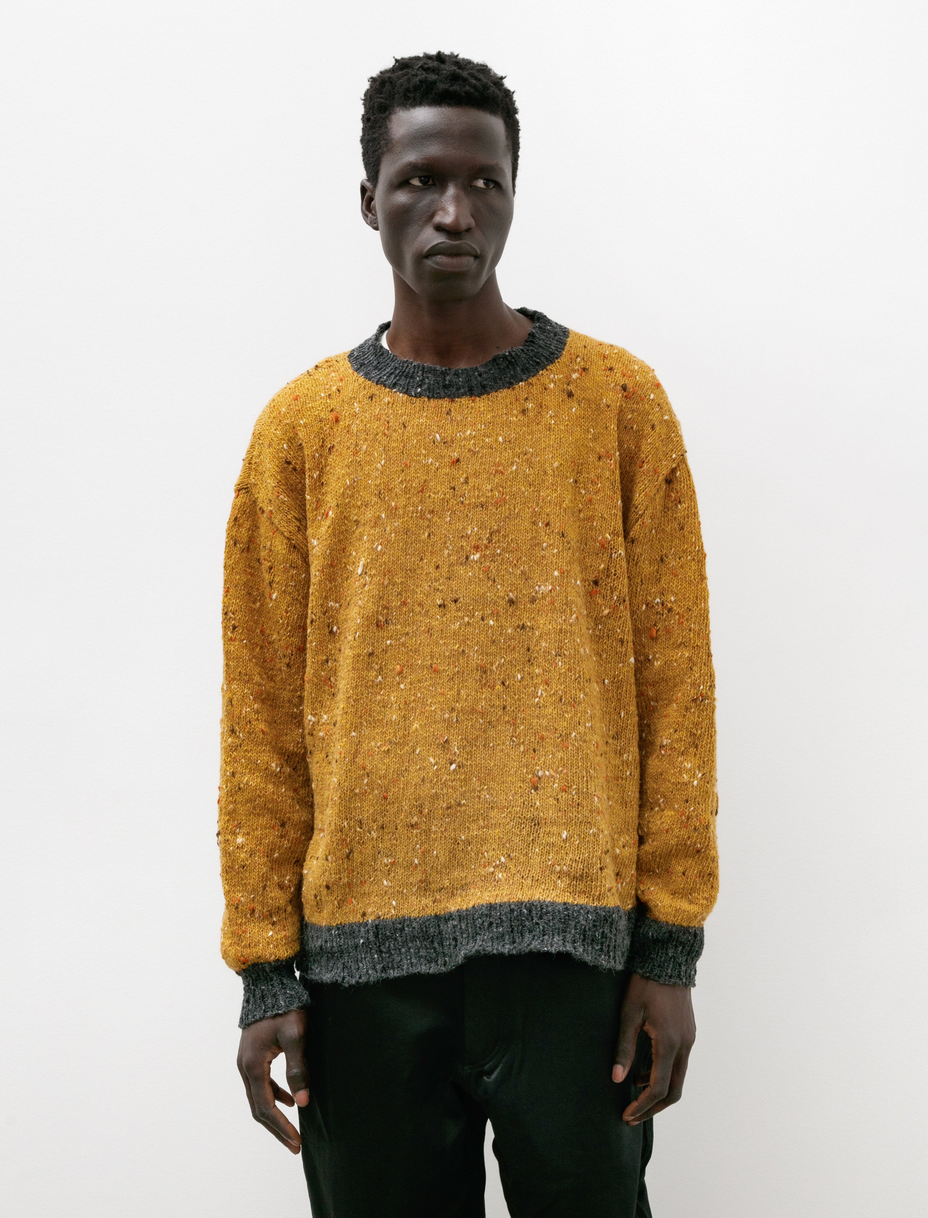 MAN-TLE Hand Knit Sweater - Golden | Garmentory