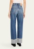 Moussy Vintage Bardmoor Wide Straight Jeans - Light Blue - Thumbnail 3