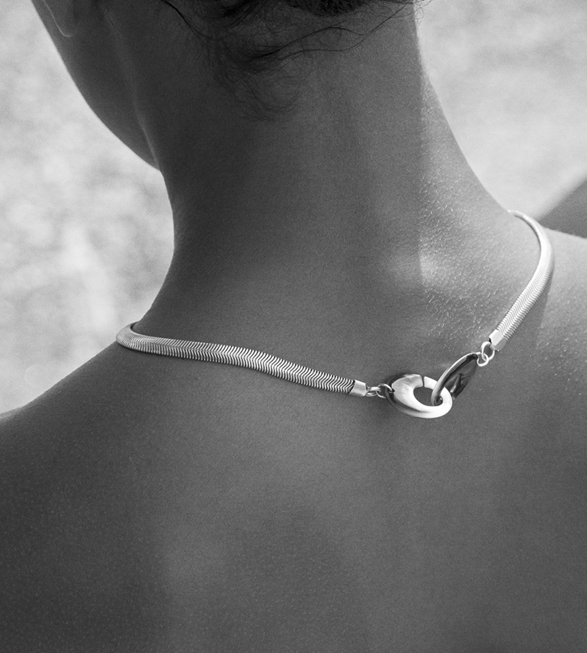 Luz Ortiz Pearl Python Necklace  - Silver - Image 1 of 3